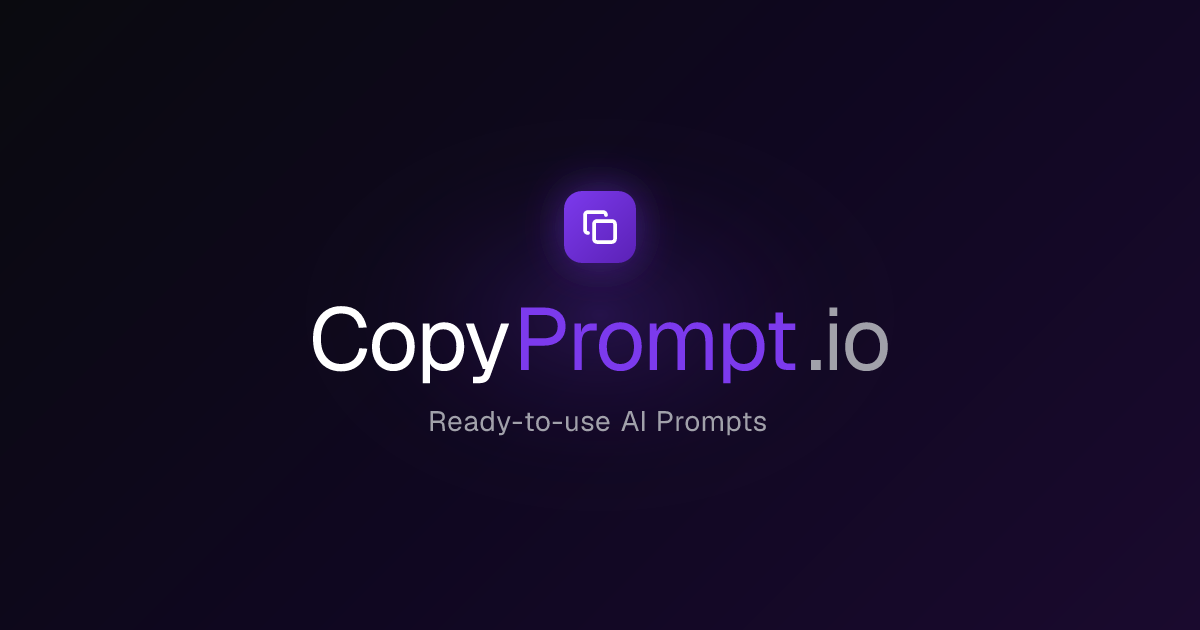 CopyPrompt.io - AI Prompts for ChatGPT, Claude and More